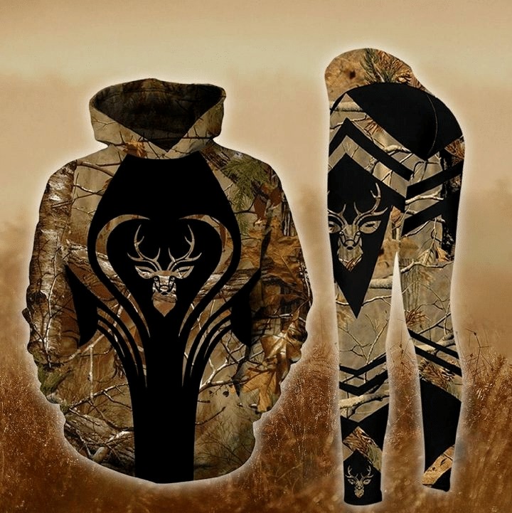 Deer hunting country girl 3D hoodie and legging 2 Deer hunting country girl hoodie and legging