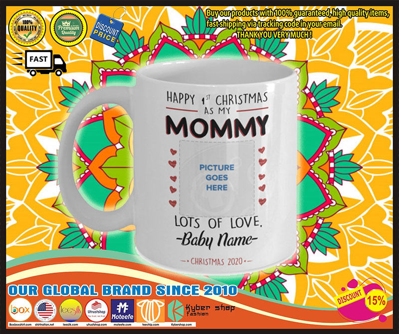 Happy 1st Christmas as Mommy custom personalised name 2 Happy st Christmas as Mommy custom personalised name
