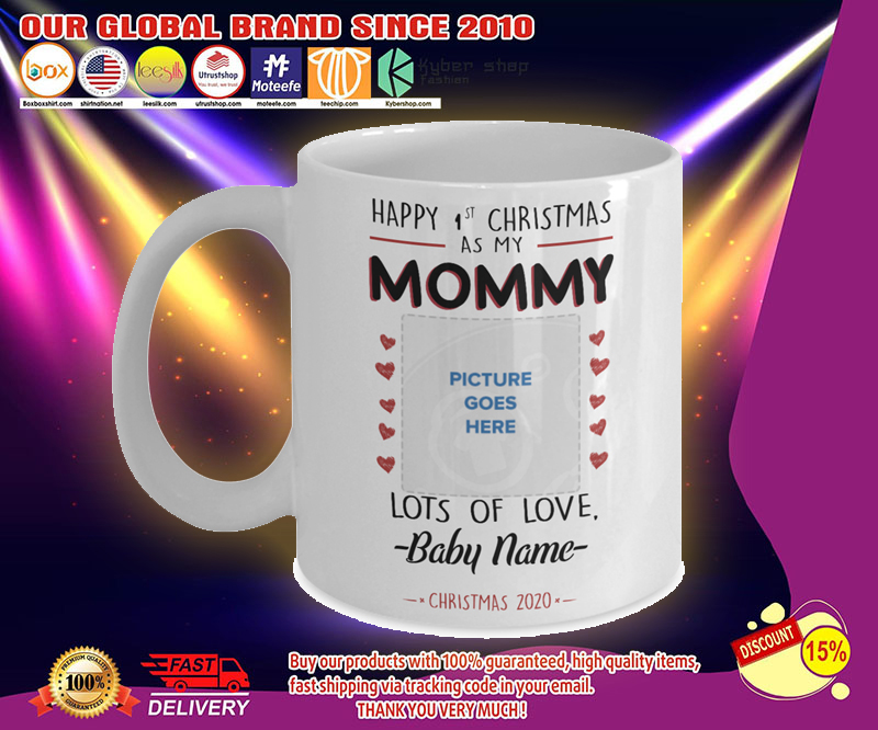 Happy 1st Christmas as Mommy custom personalised name 3 Happy st Christmas as Mommy custom personalised name