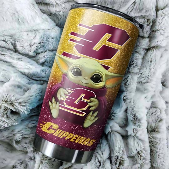 California Golden Bears Baby Yoda Custom Name Tumbler 3 California Golden Bears Yoda TumblerCentral Michigan Chippewas Baby Yoda Custom Name Tumbler