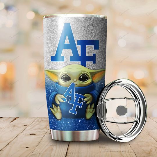 Air Force Falcons football Baby Yoda Tumbler 4 Air Force Falcons football Baby Yoda Tumbler