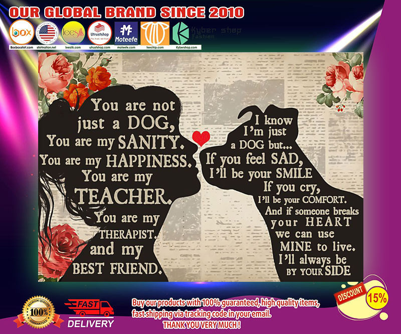 Pitbull dog and girl therepist you are not just a dog poster 3 Pitbull dog and girl therepist you are not just a dog poster