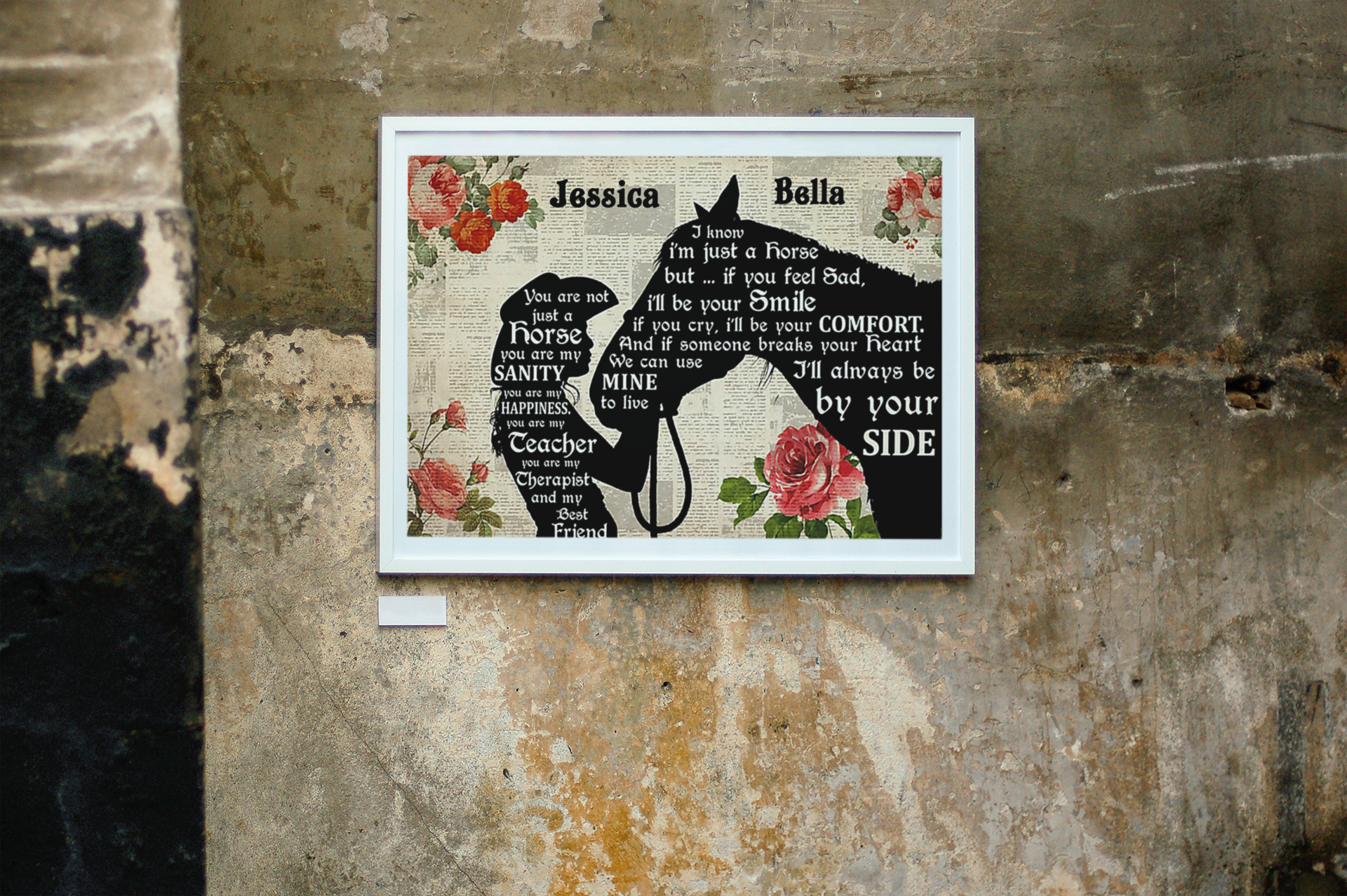 You are not just a horse you are my sanity custom personalized name poster 3 You are not just a horse you are my sanity custom personalized name poster