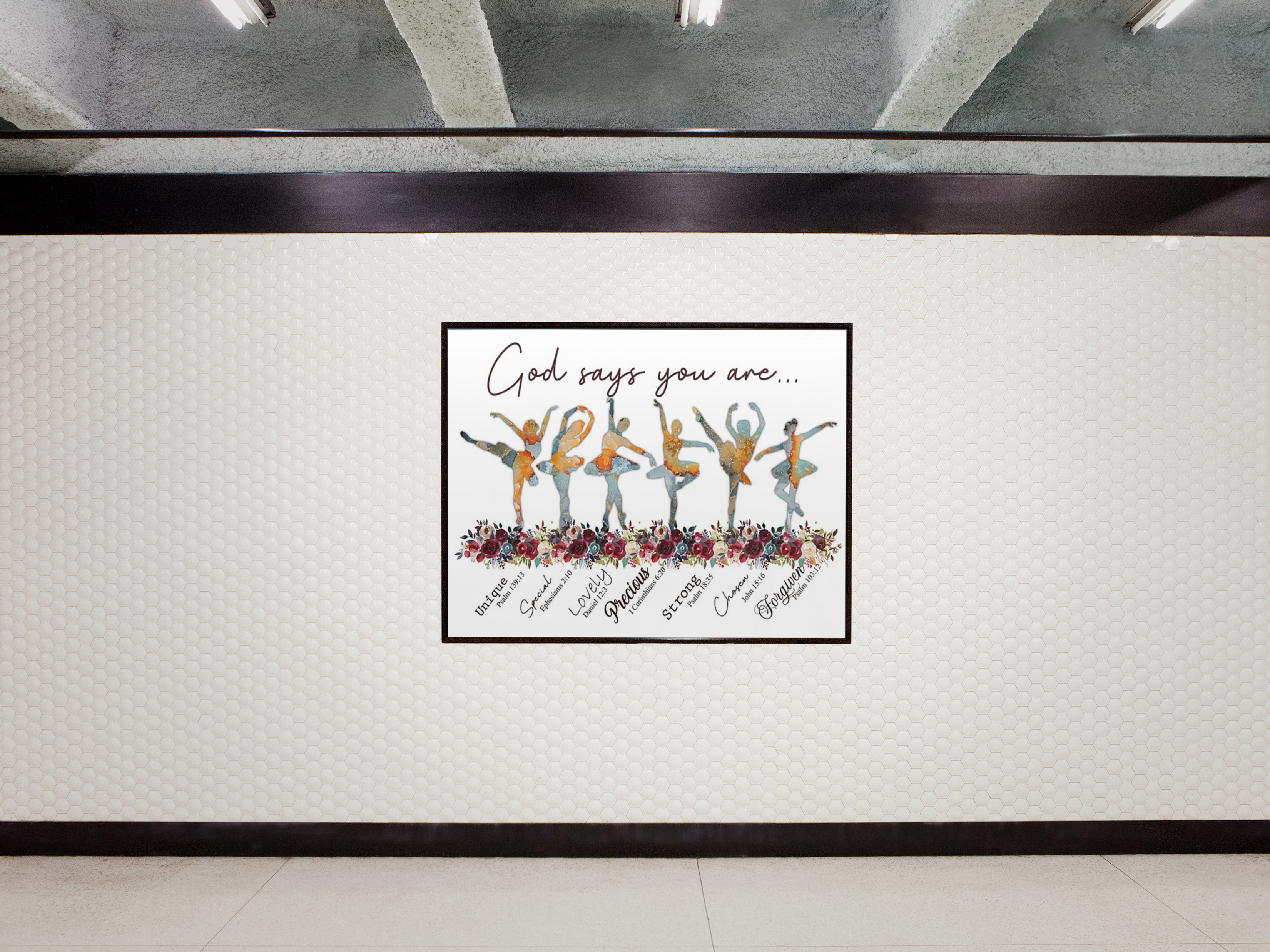 Poster Ballet God says you are unique 2 Poster Ballet God says you are unique