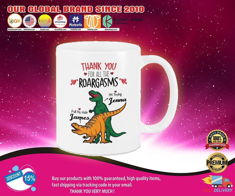 Valentine Dinosaur Thank you for all the roargasms mug 3 Valentine Dinosaur Thank you for all the roargasms mug