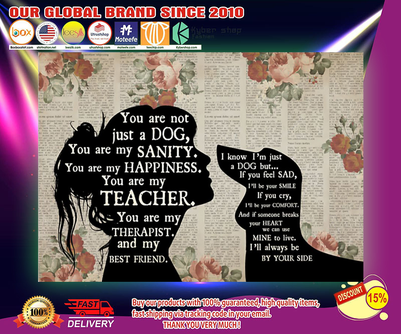Dachshund and girl therapist you are not just a dog poster 3 Dachshund and girl therapist you are not just a dog poster
