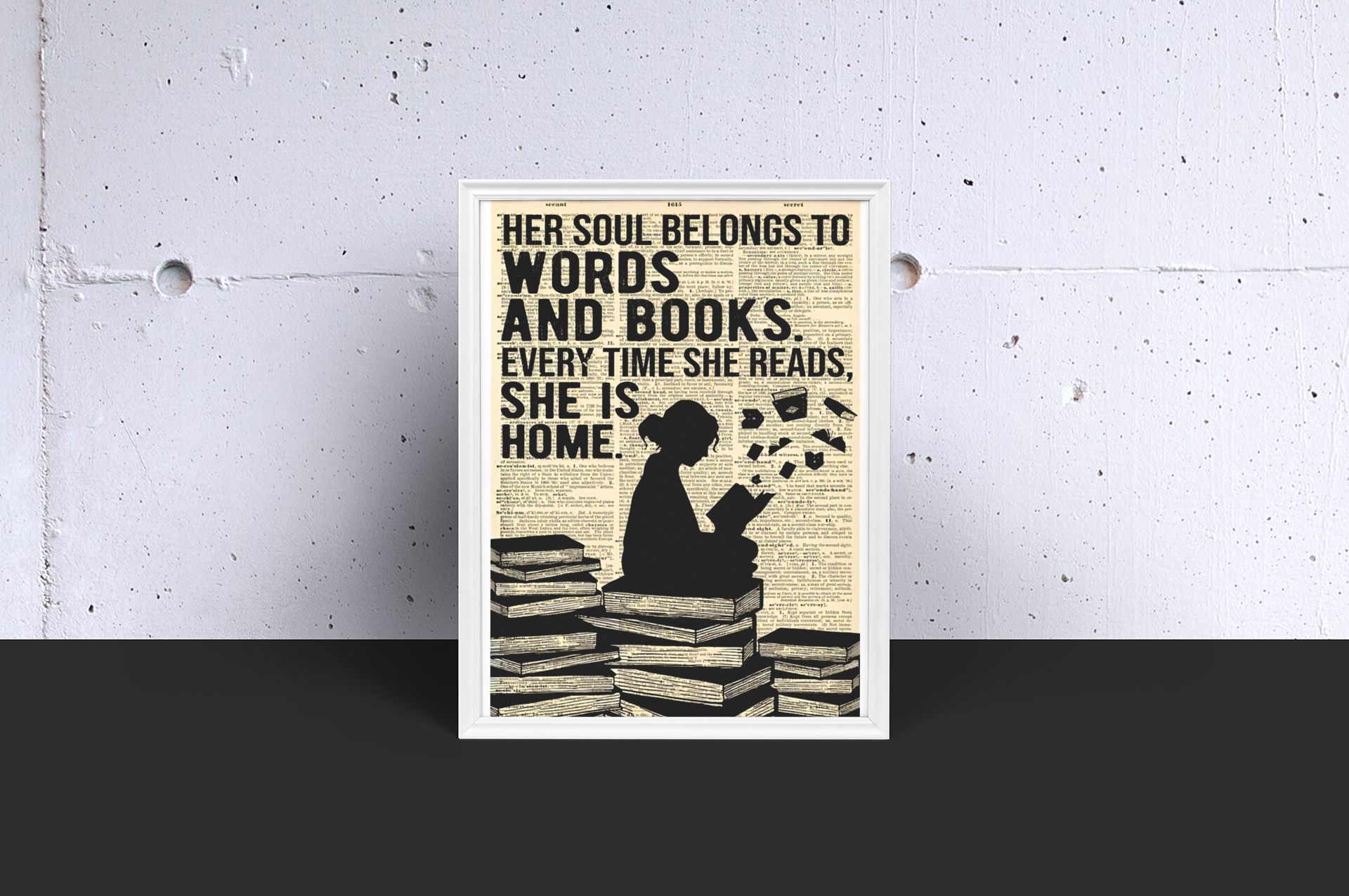 Her soul belongs to words and book poster 4 Her soul belongs to words and book poster