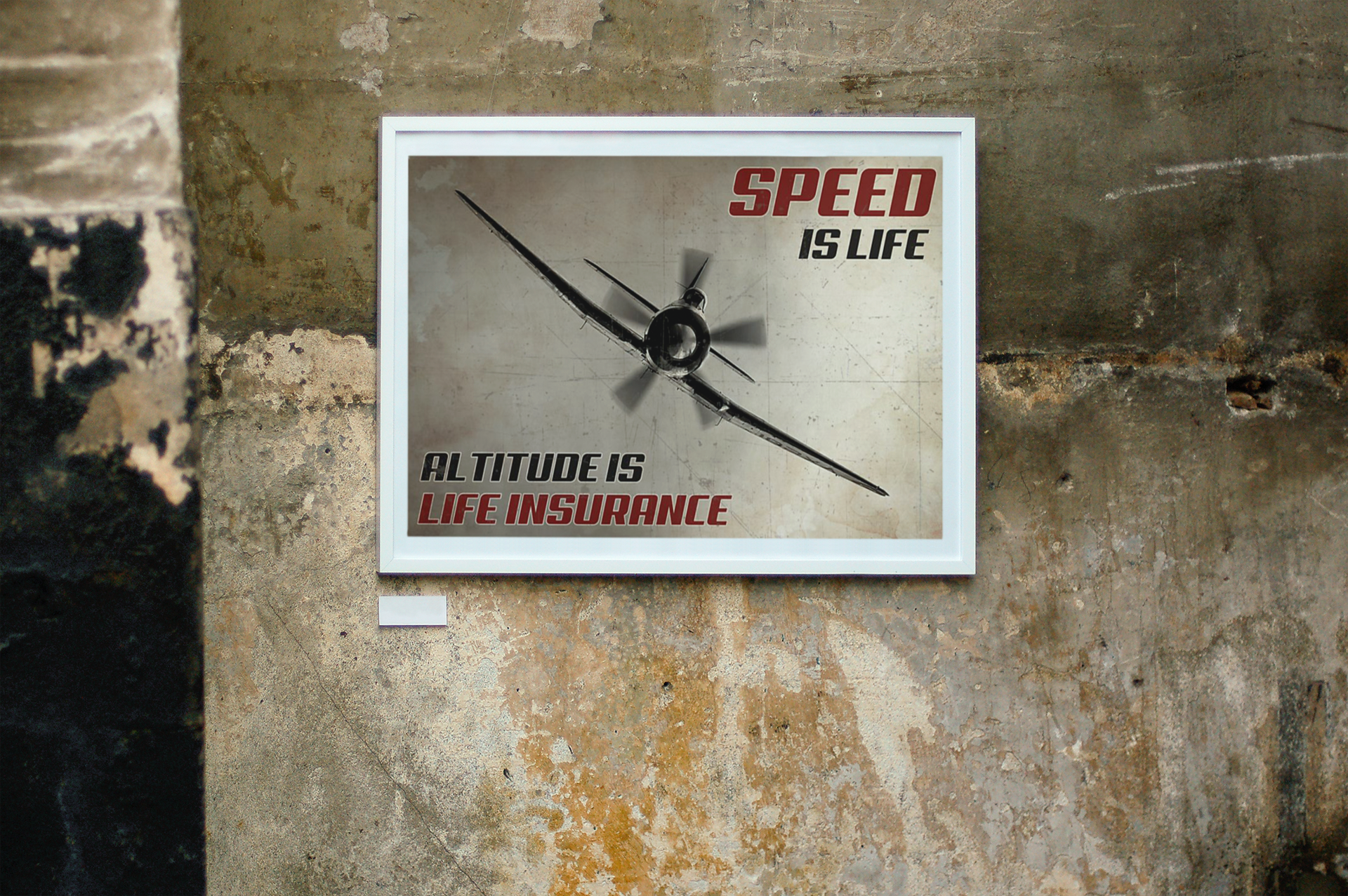 Speed is life al titude is life insurance poster 2 Speed is life altitude is life insurance poster
