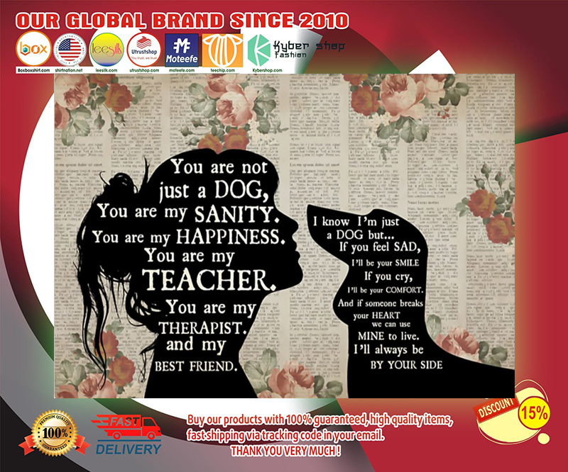 Dachshund and girl therapist you are not just a dog poster 2 Dachshund and girl therapist you are not just a dog poster