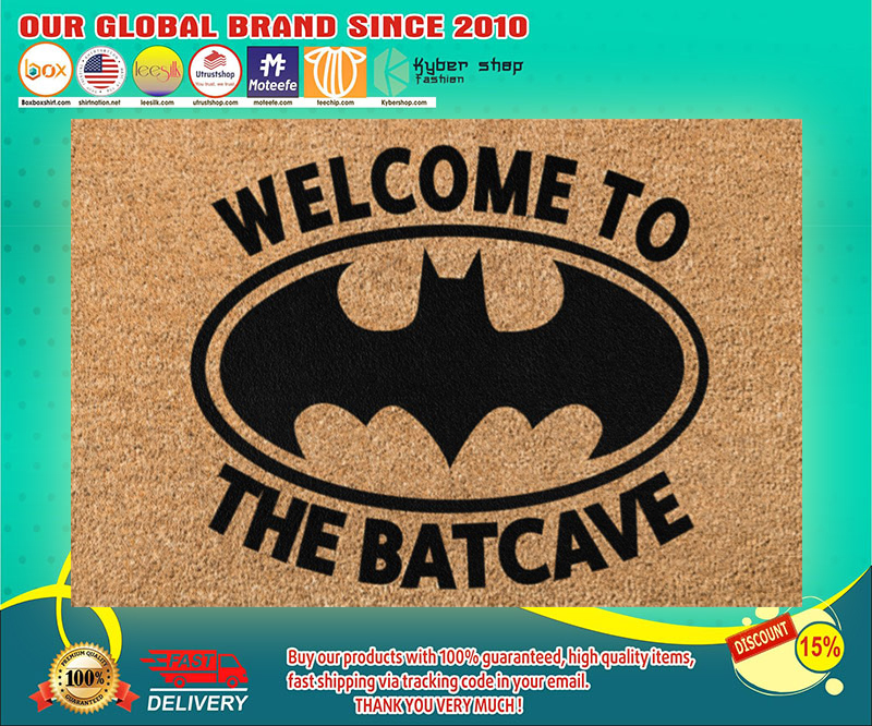 Bat man Welcome to the batcave doormat 4 Bat man Welcome to the batcave doormat