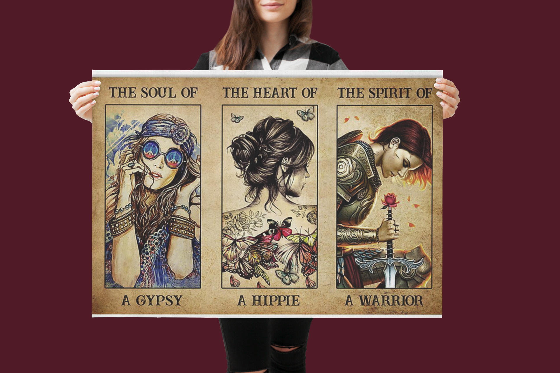 Hippie warrior girl The soul of a gypsy the heart of a hippie the spirit of a warrior poster 4 Hippie warrior girl The soul of a gypsy the heart of a hippie the spirit of a warrior poster