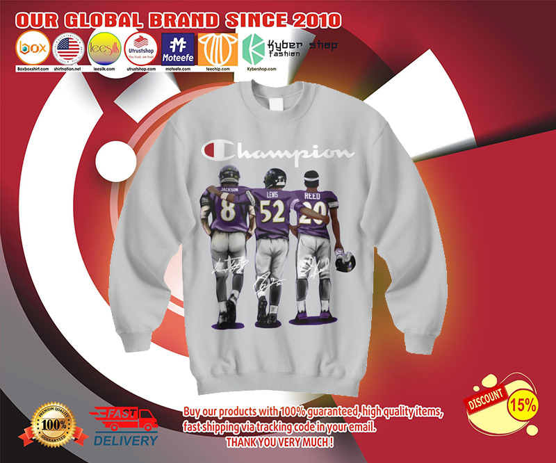Champion Baltimore Ravens Jason Lewis reed shirt 3 Champion Baltimore Ravens Jason Lewis reed shirt