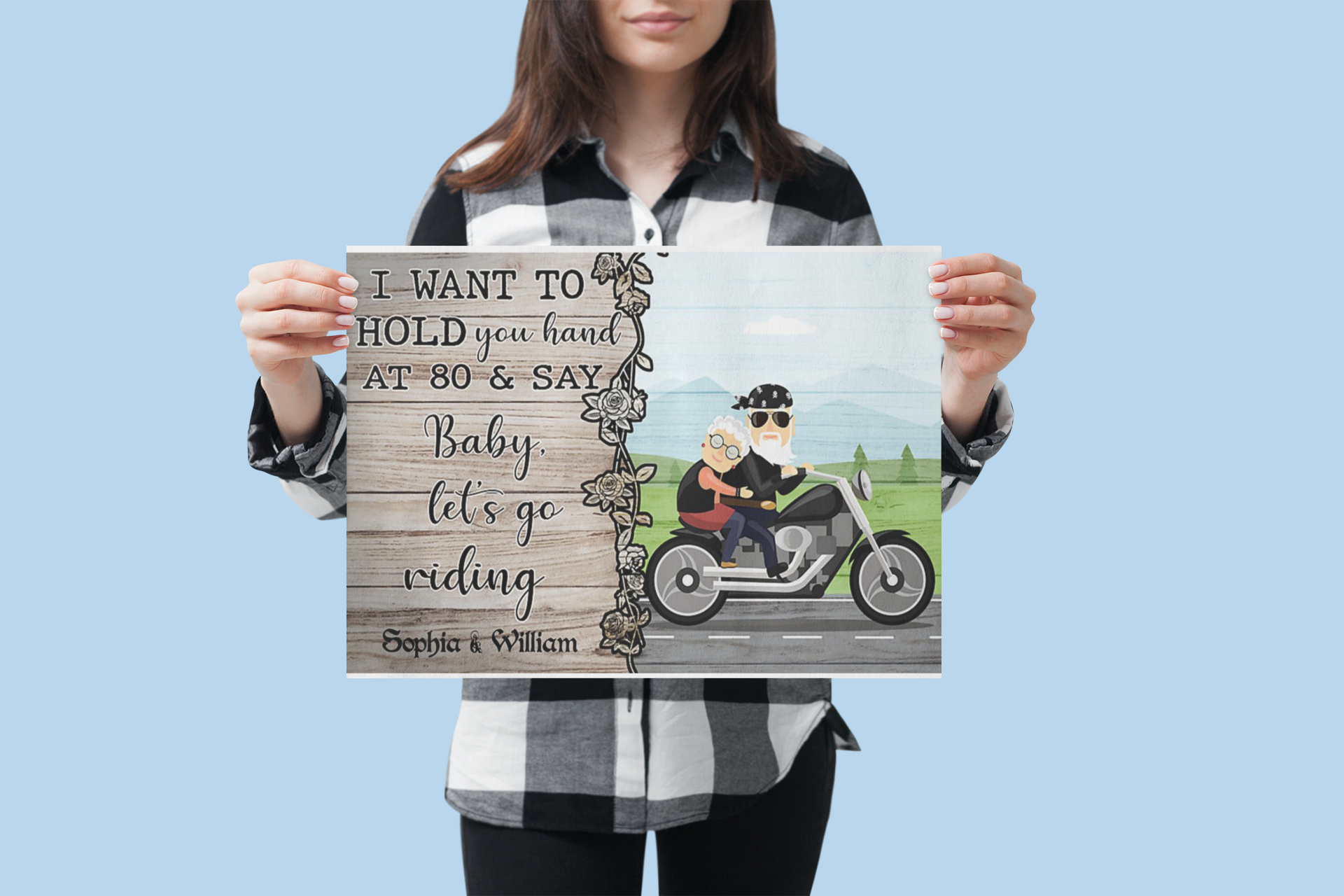 Biker I want to hold your hand and say let's go riding poster 2 Biker I want to hold your hand and say lets go riding poster