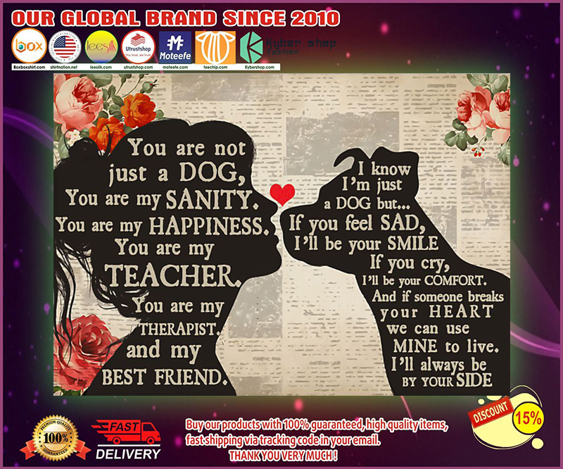 Pitbull dog and girl therepist you are not just a dog poster 4 Pitbull dog and girl therepist you are not just a dog poster