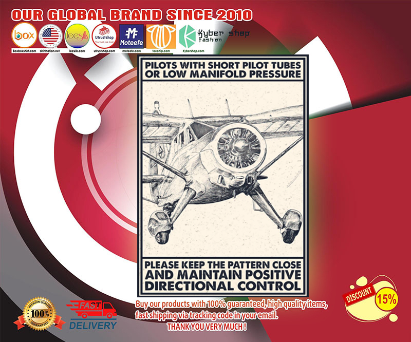 Pilots with short pilot tubes or low manifold pressure poster 4 Pilots with short pilot tubes or low manifold pressure poster