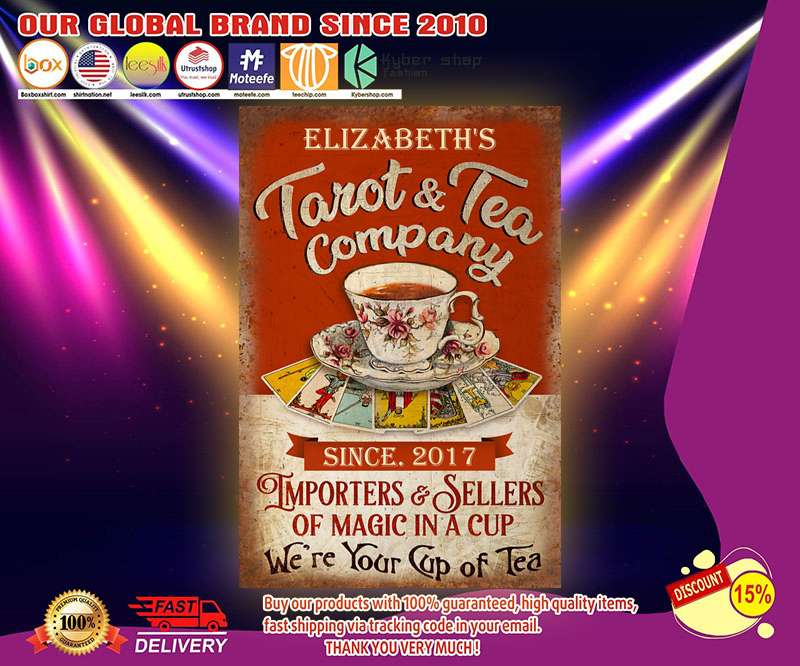 Personalized Tarot and tea company importers and sellers of magic in a cup poster 3 Personalized Tarot and tea company importers and sellers of magic in a cup poster