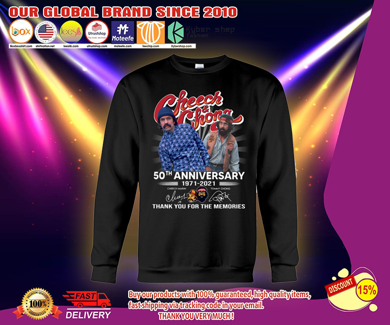 Cheech & chong 50th anniversary 1971 2021 shirt 3 Cheech chong th anniversary shirt