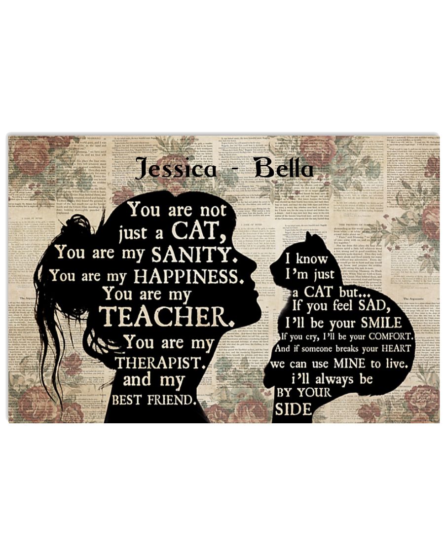 Girl cat you are not just a cat custom personalized name poster 4 Girl cat you are not just a cat custom personalized name poster