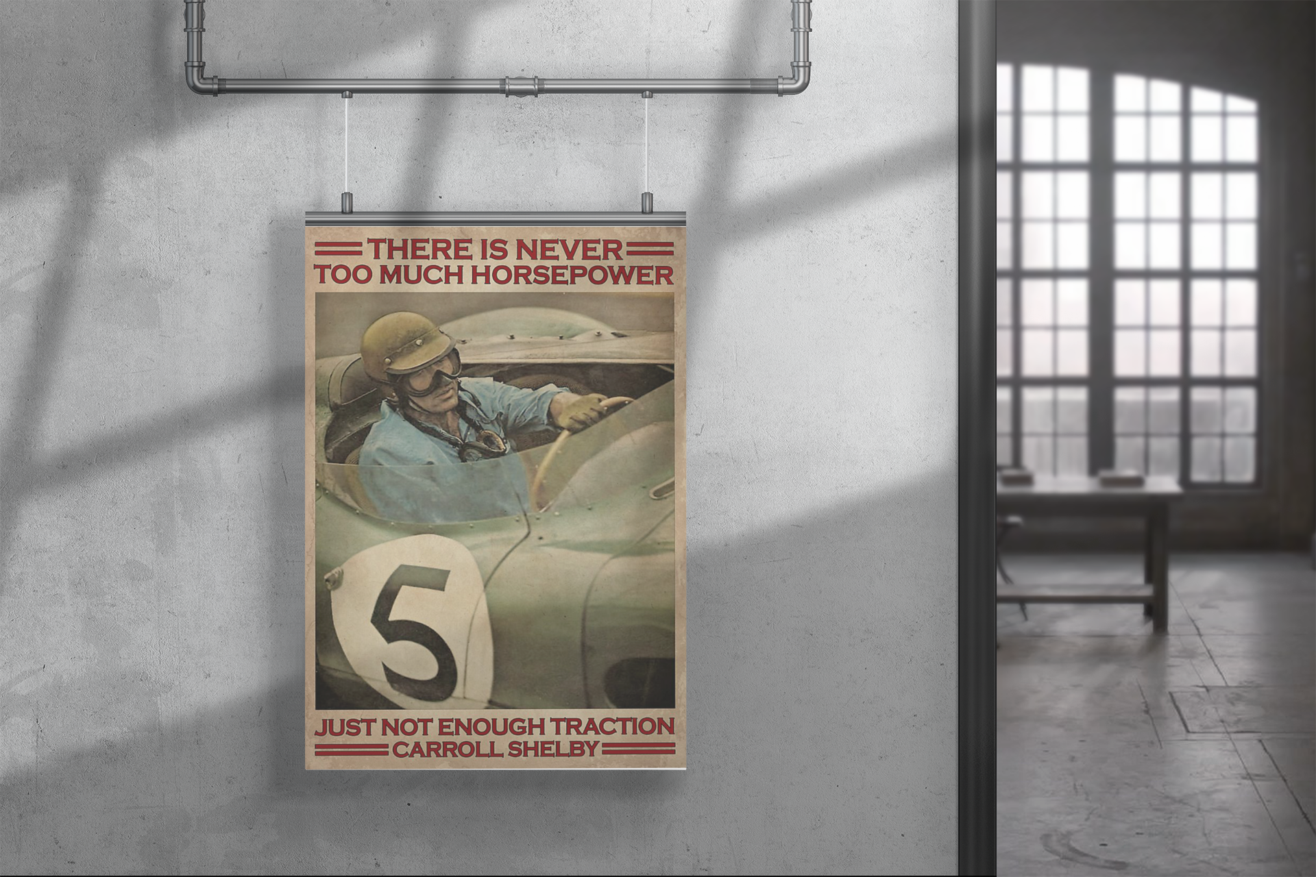 Racing there is never too much horsepower just not enough traction carroll shelby poster 4 Racing there is never too much horsepower just not enough traction carroll shelby poster