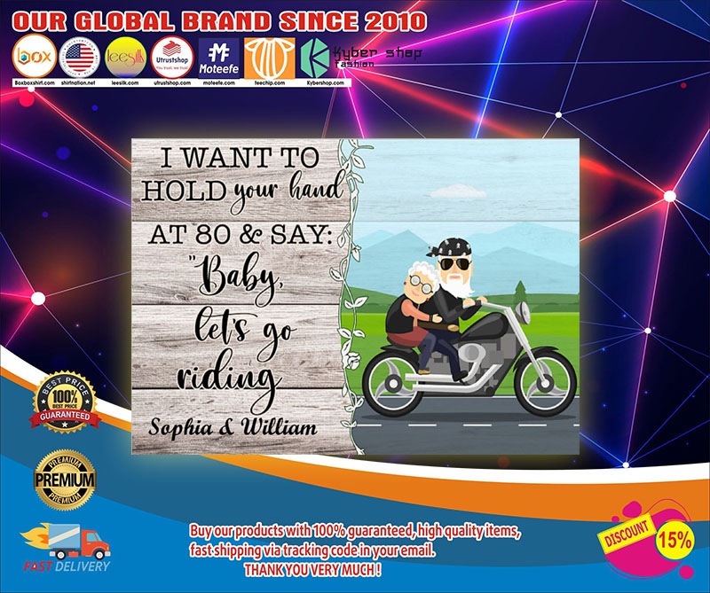 I want to hold you hand and say baby let's go riding custom name poster 3 I want to hold you hand and say baby lets go riding custom name poster