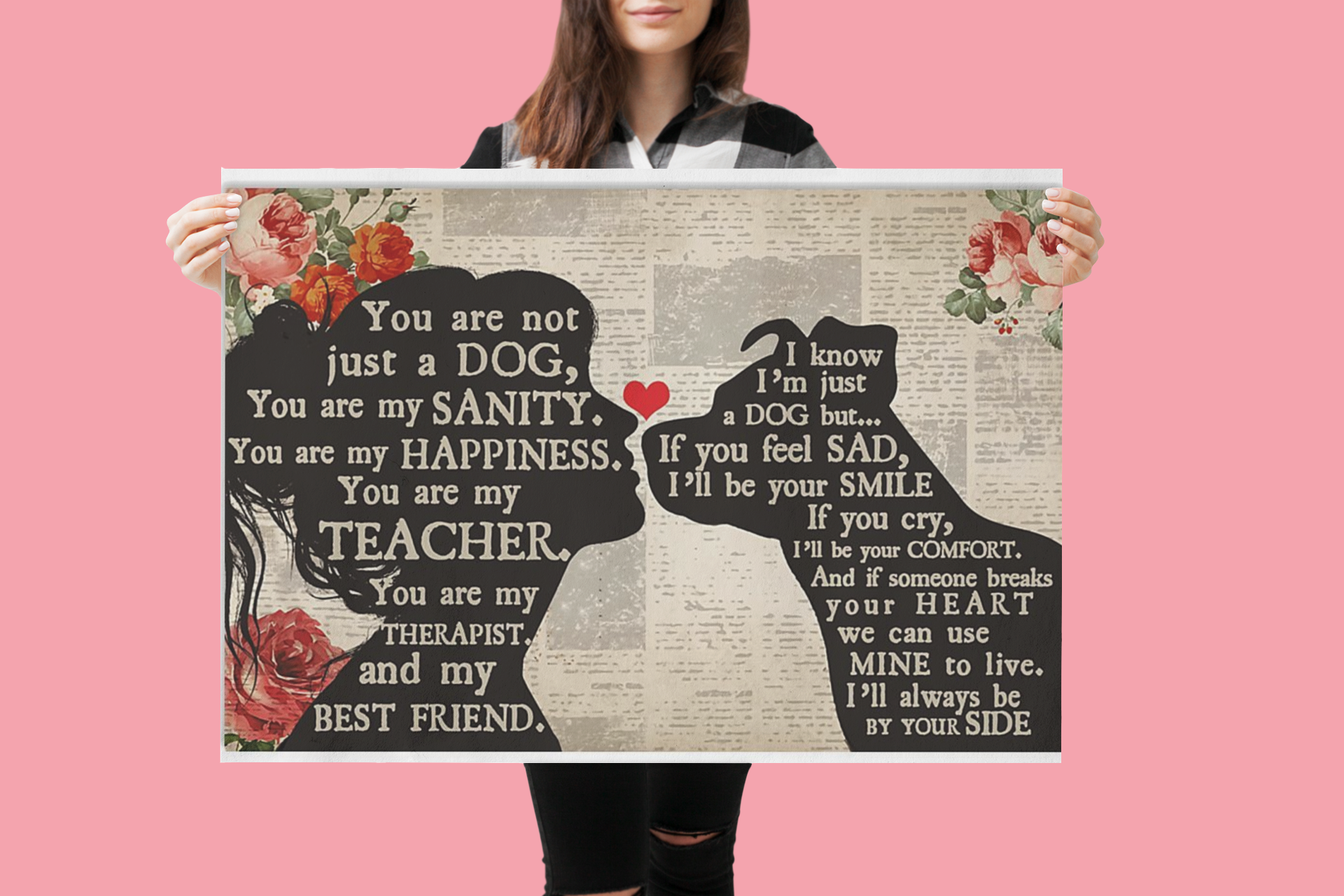 Pitbull Dog girl you are not just a dog you are my sanity poster 4 Pitbull Dog girl you are not just a dog you are my sanity poster