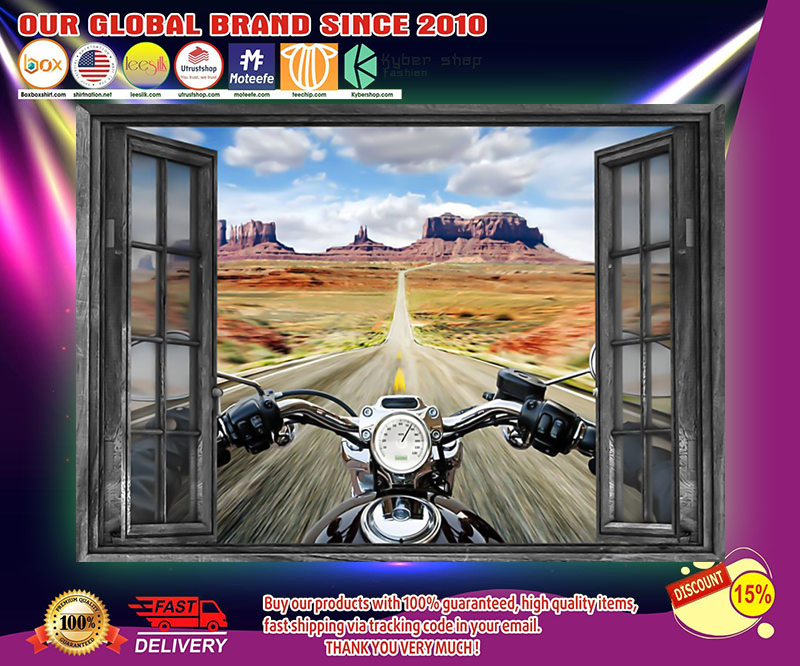 Motorcycle window poster 2 Motorcycle window poster