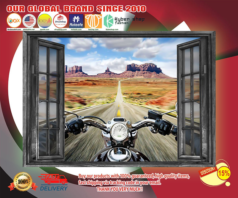 Motorcycle window poster 3 Motorcycle window poster