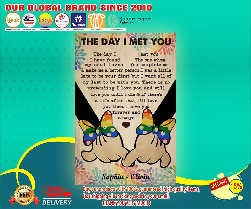 LGBT Lesbian The day I met you custom personalized name poster 2 LGBT Lesbian The day I met you custom personalized name poster