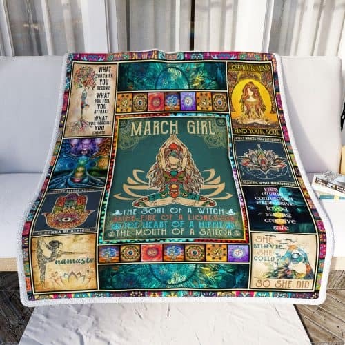 Yoga March girl the soul of the witch the fire of lioness quilt