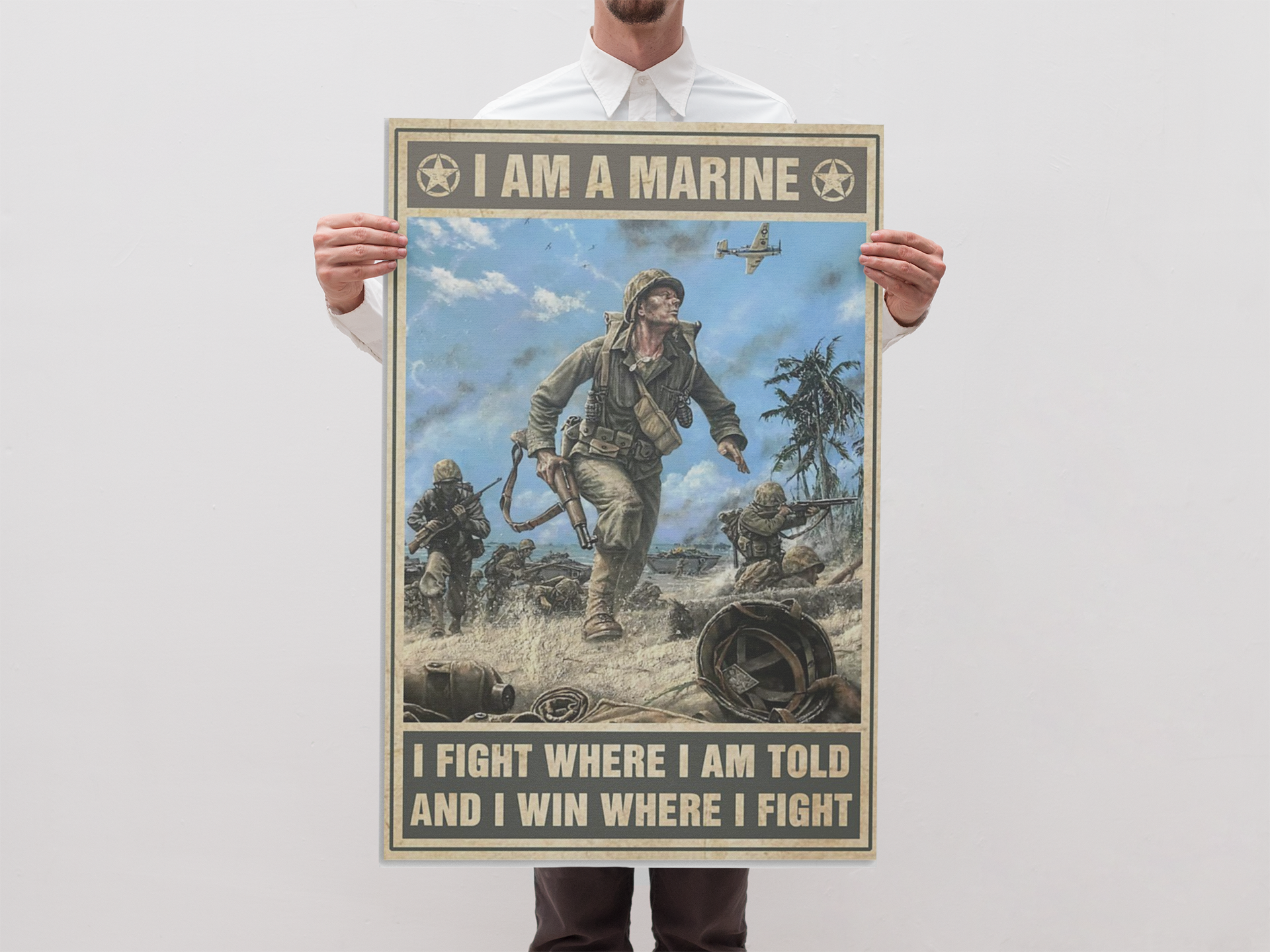 I am a marine I fight where I am told and I win where I fight poster 2 I am a marine I fight where I am told and I win where I fight poster