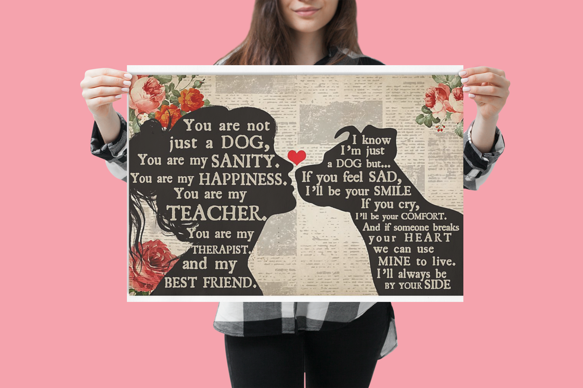 Pitbull Dog girl you are not just a dog you are my sanity poster 3 Pitbull Dog girl you are not just a dog you are my sanity poster