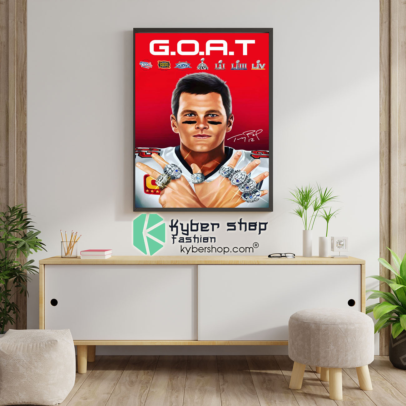 GOAT Brady 2021 poster 2 GOATBradyposter