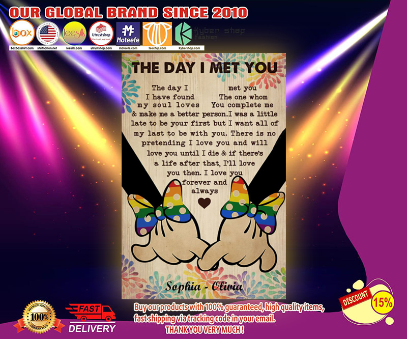 LGBT Lesbian The day I met you custom personalized name poster 3 LGBT Lesbian The day I met you custom personalized name poster