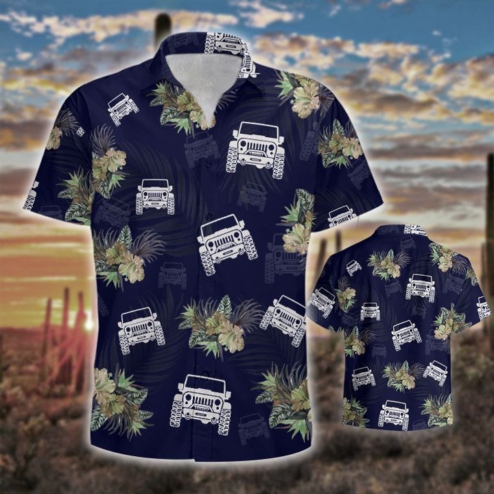Jeep tropical hawaiian shirt 2 Jeep tropical hawaiian shirt
