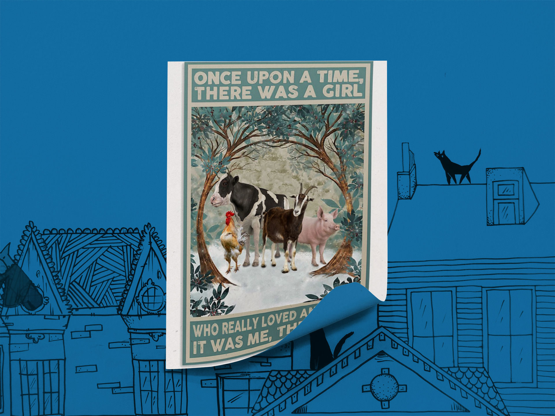 Once upon a time there was a girl who really loved animals poster 2 Once upon a time there was a girl who really loved animals poster