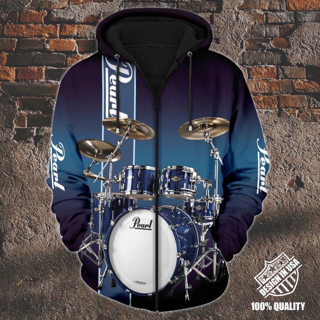 Pearl Drummer zip hoodie