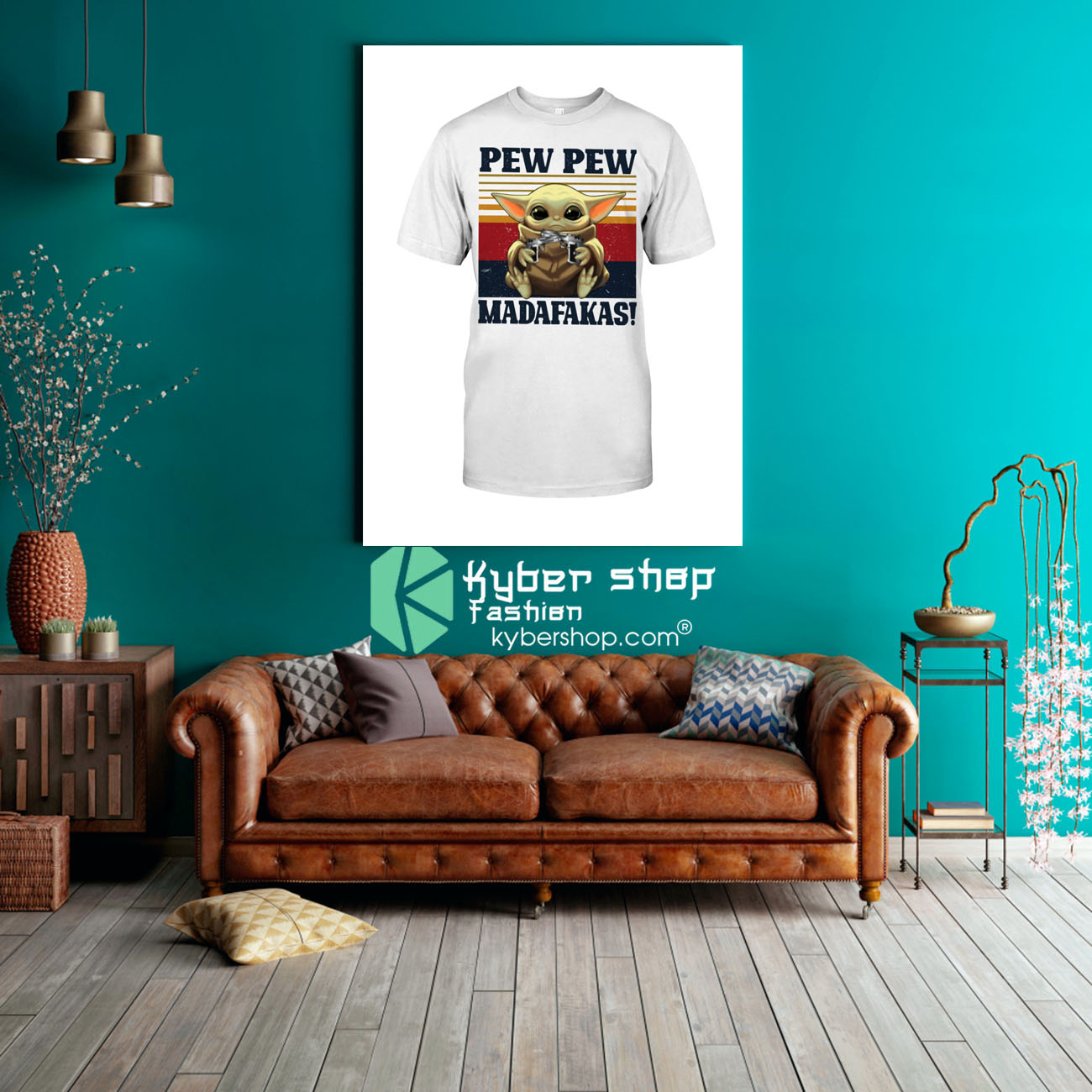 Baby Yoda pew pew madafakas shirt