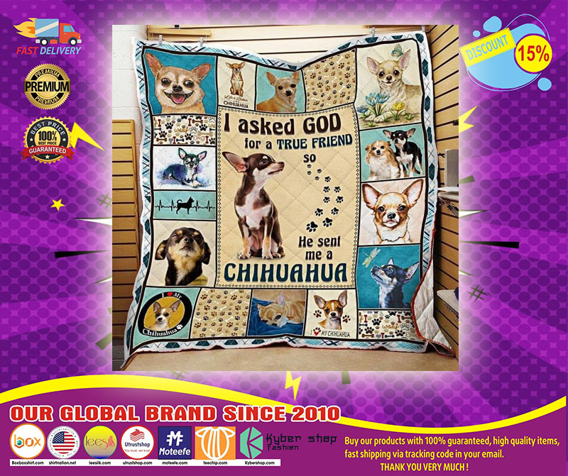 I aked god for a true friend he sent me a chihuahua bedding set 2 I aked god for a true friend he sent me a chihuahua bedding set