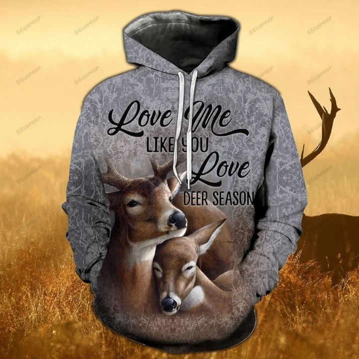 Love me like you love deer season hoodie and legging 2 Love me like you love deer season hoodie and legging