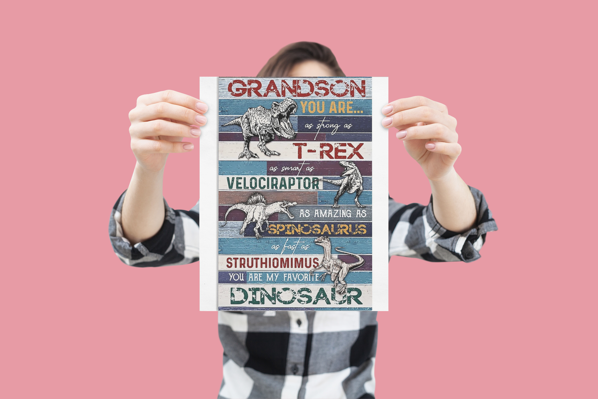 Grandson you are as strong as t-rex as smart as velociraptor poster 2 Grandson you are as strong as t rex as smart as velociraptor poster