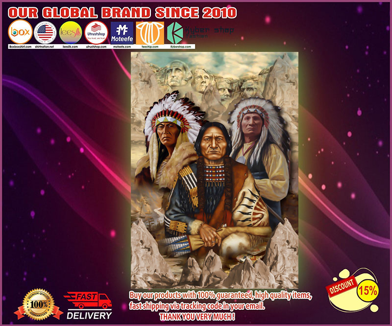 Indigenous man native american poster 4 Indigenous man native american poster