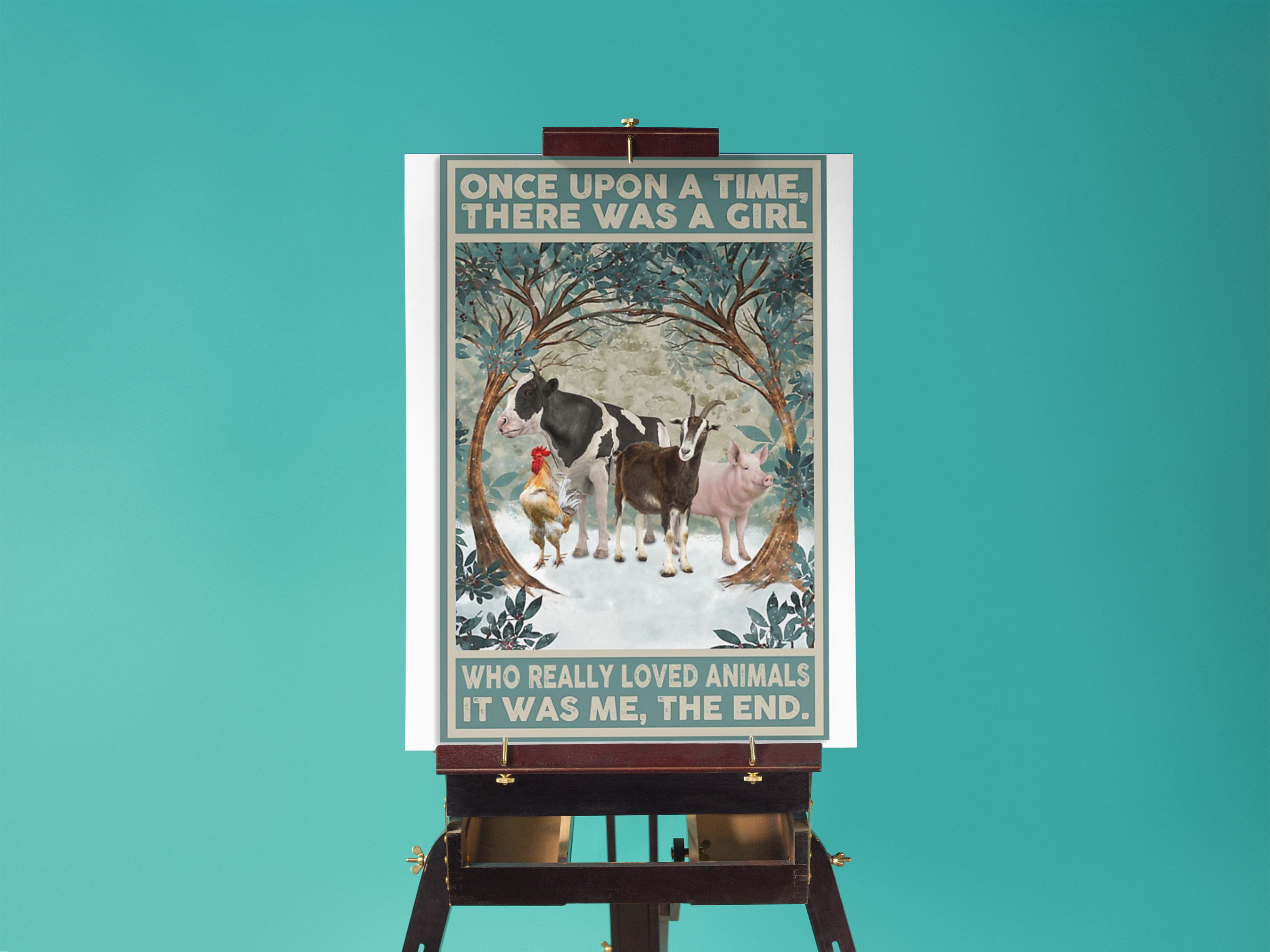 Once upon a time there was a girl who really loved animals poster 3 Once upon a time there was a girl who really loved animals poster