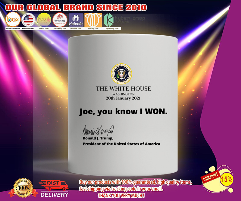 The white house washington joe you know i won mug 2 The white house washington joe you know i won mug