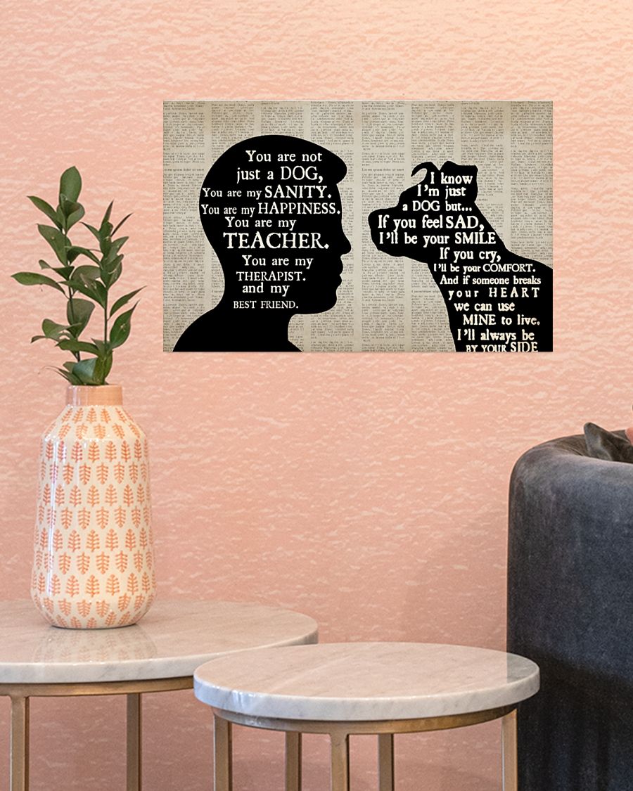 Pitbull and boy therapist best friend poster 4 Pitbull and boy therapist best friend poster