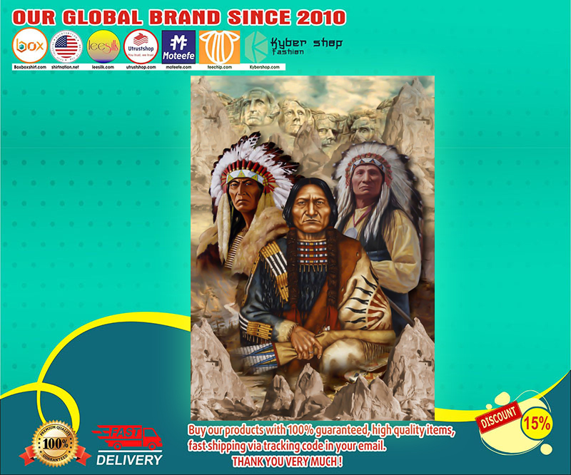 Indigenous man native american poster 3 Indigenous man native american poster