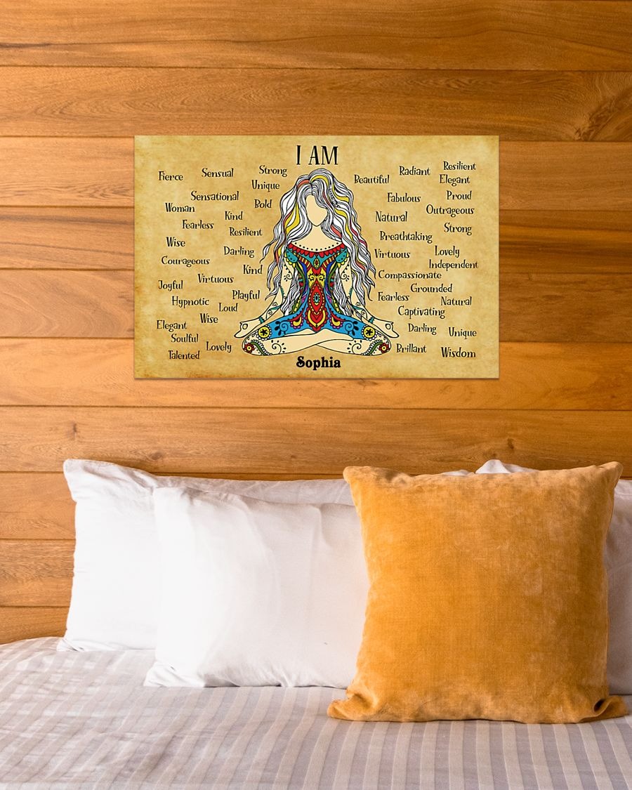 Hippie girl I am custom name poster 2 Hippie girl I am custom name poster