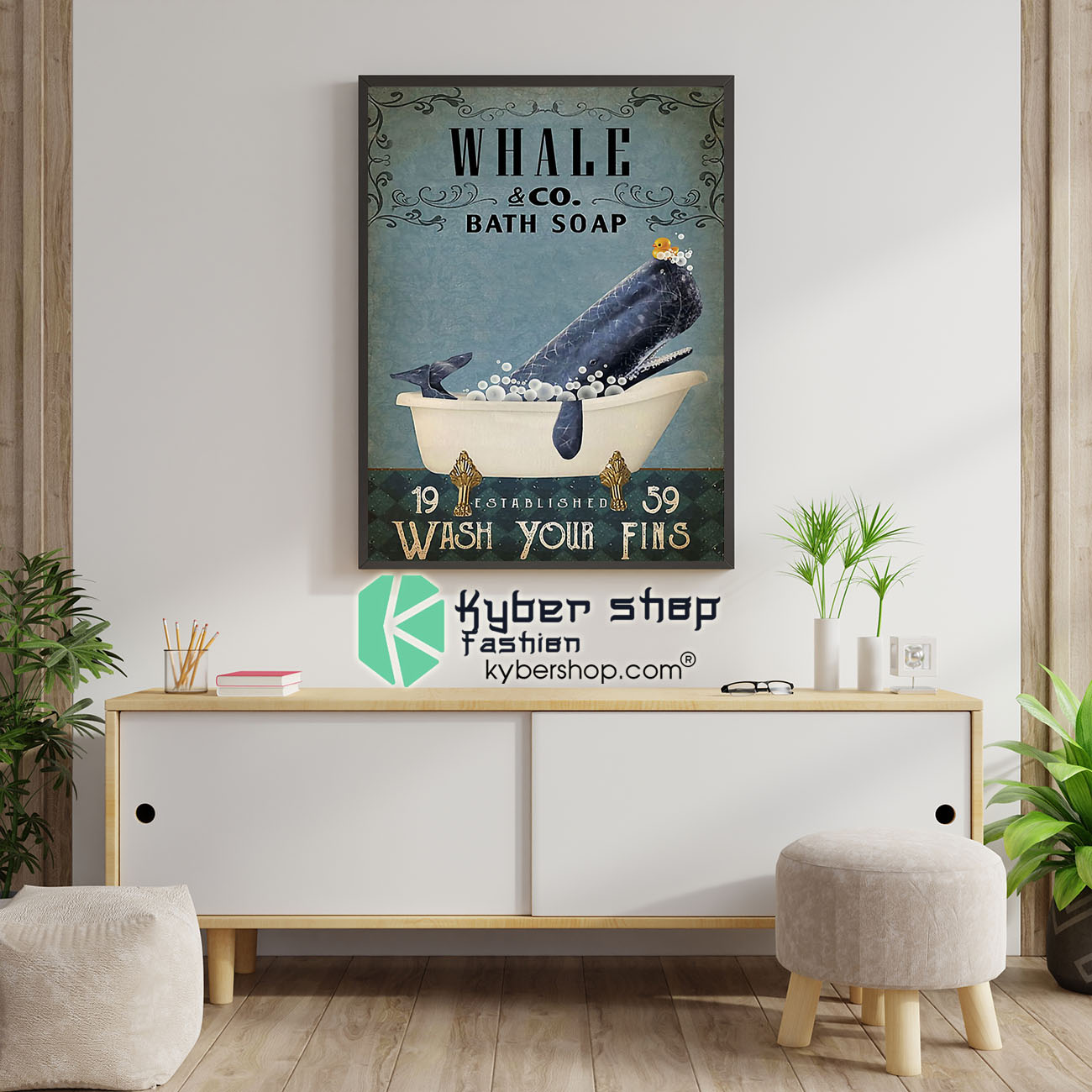 Whale and bath soap wash your fins poster 4 Whale and bath soap wash your fins poster6