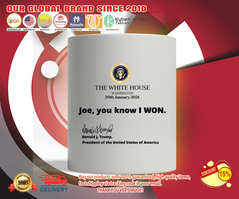 The white house washington joe you know i won mug 3 The white house washington joe you know i won mug