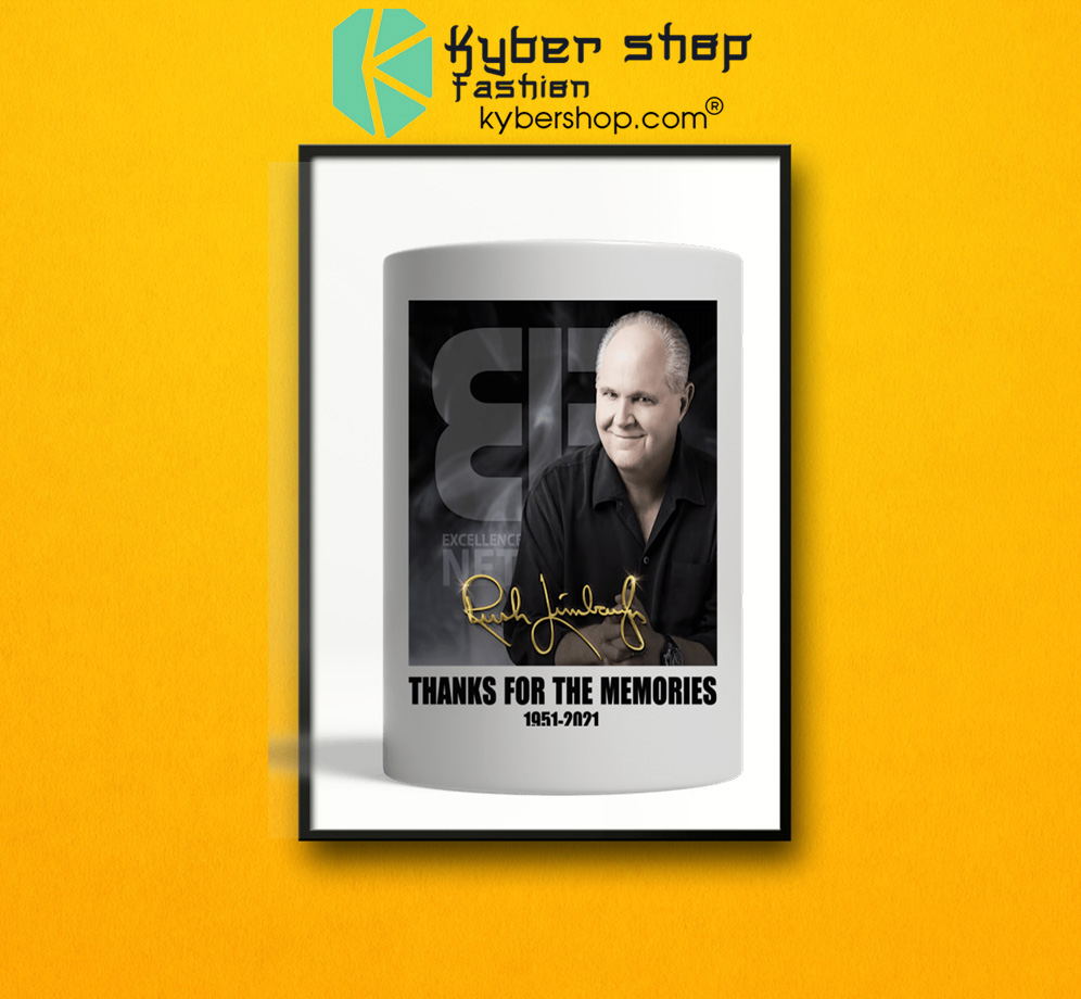 Rush Limbaugh thanks for the memories 1951 2021 mug 4 RIP Rush Limbaugh thanks for the memories 1951 2021 mug 2