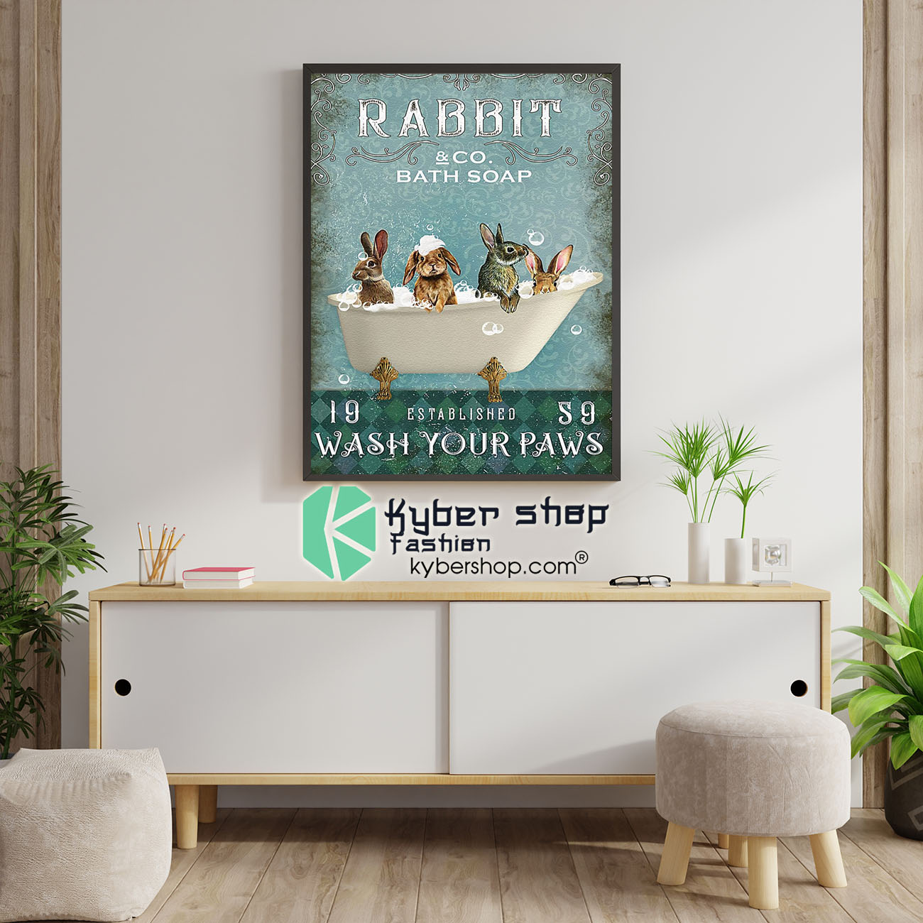 Rabbit and co bath soap 19 established s9 wash your paws poster 2 Rabbit and co bath soap 19 established s9 wash your paws poster6